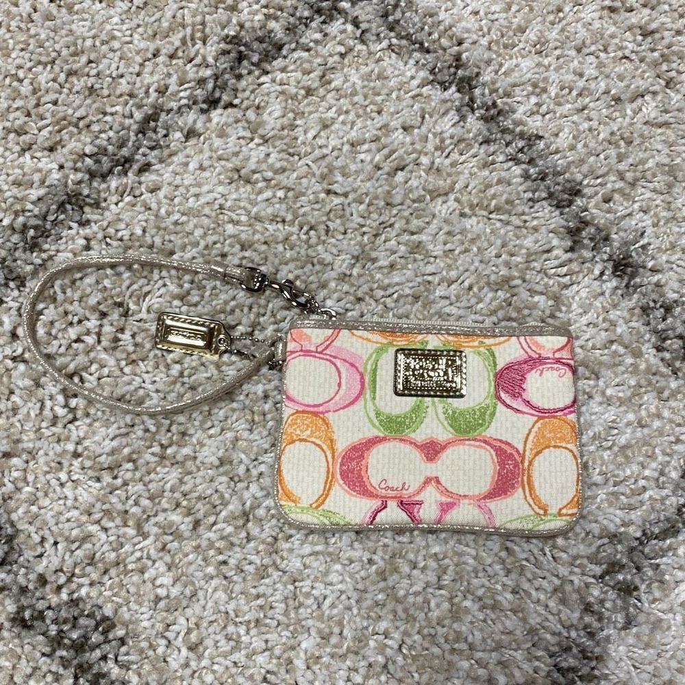Coach Multi Color Wristlet NEW - Picture 2 of 7